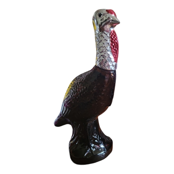 Vtg Avon WILD TURKEY 6 oz Wild Country After Shave Decanter Amber Bottle - Picture 3 of 7